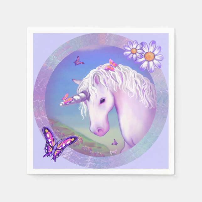 A Purple Paradise Napkins (Front)