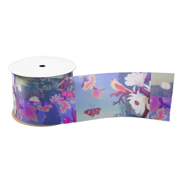 A purple paradise satin ribbon (Spool)