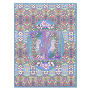 A purple Paradise Tablecloth