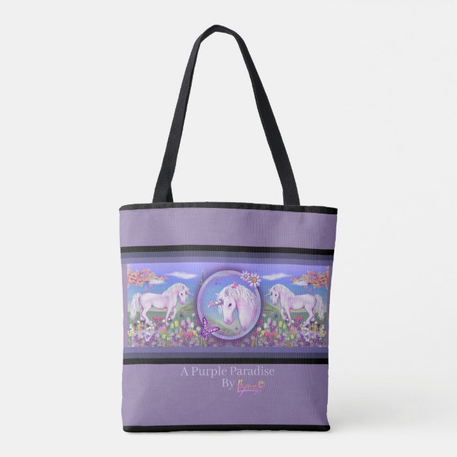 A Purple Paradise Tote Bag (Back)