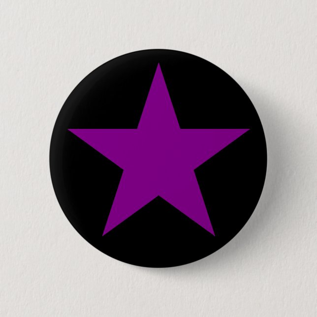 A Purple Star Of Anarcha-Feminism 6 Cm Round Badge (Front)