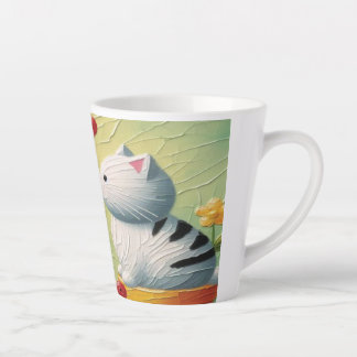 A purr-fect sip latte mug