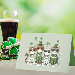 A Purr-fect St. Patrick's Day Card
