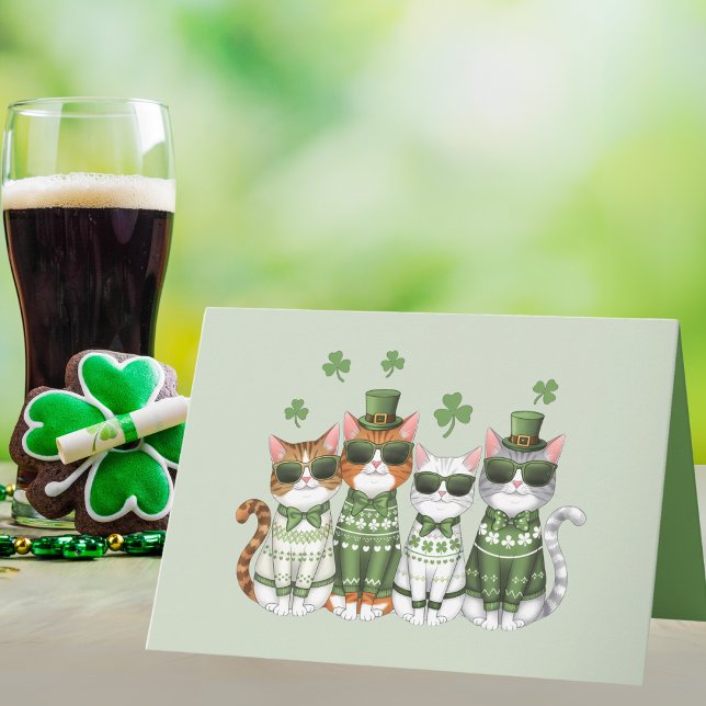 A Purr-fect St. Patrick's Day Card (The purr-fect card for St. Patrick's Day!)