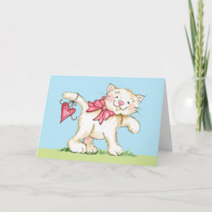A Purrfect Valentine - Greeting Card