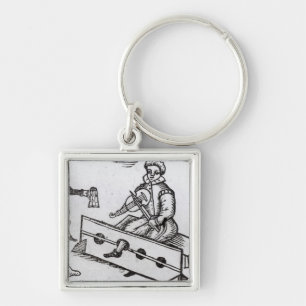 A Purse Snatcher in the Stocks Key Ring