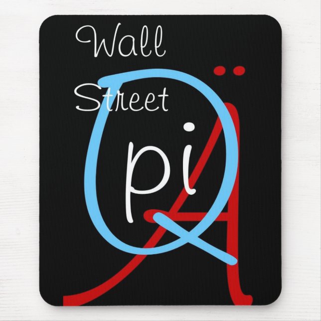 a q pi wall street mouse mat (Front)
