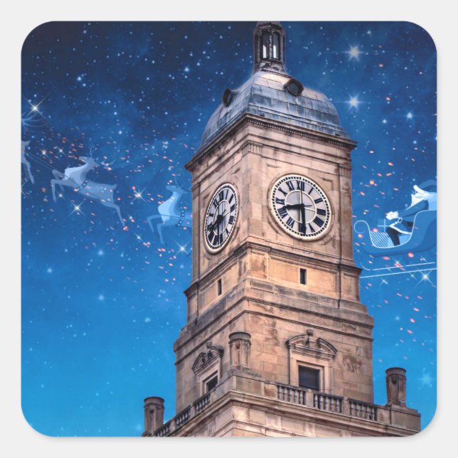 A Quad Cities Christmas Sticker (Front)