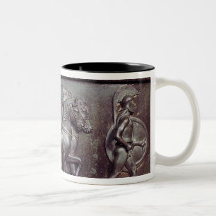 A Quadriga and a Hoplite Two-Tone Coffee Mug