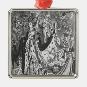 A queen metal tree decoration