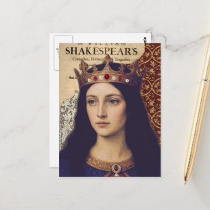 A Queen Mixed Media Collage Postcard