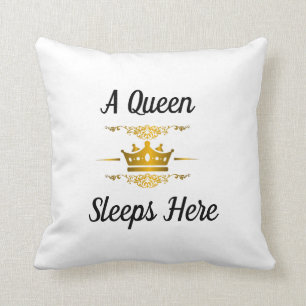 A Queen Sleeps Here (Square) Cushion