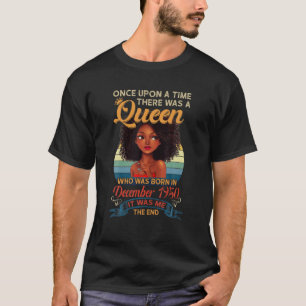A Queen Was Born in December 1950 Birthday Gift 70 T-Shirt