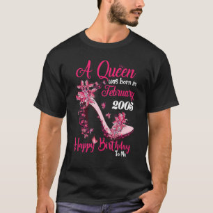 A Queen Was Born in February 2005 18th Birthday T-Shirt