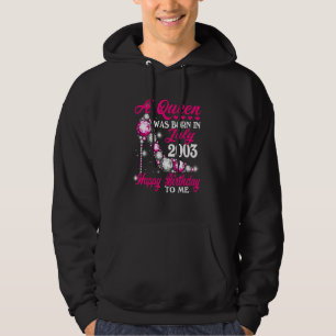 A Queen Was Born In July 2003 High Heel 19th Birth Hoodie