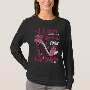 A Queen Was Born In September 1938 Happy 84th Birt T-Shirt