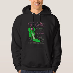 A Queen Was Born in September Happy Birthday To Me Hoodie