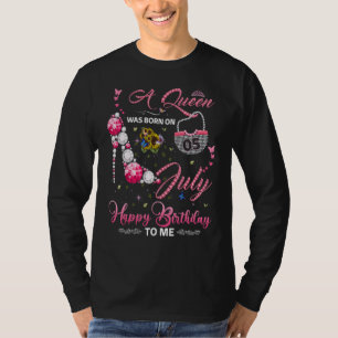 A Queen Was Born On 05th July Birthday For Queens T-Shirt