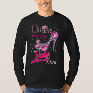 A Queen Were Born In July 1936 Happy 86th Birthday T-Shirt