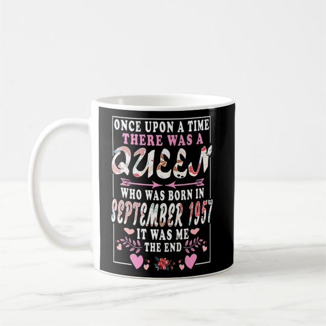 A Queen Who Was Born In September 1957  Birthday W Coffee Mug (Left)