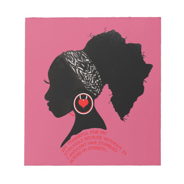 A QUEENS STRUGGLE NOTEPAD (Front)
