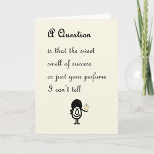 A Question A Funny Congratulations Poem For Her Card