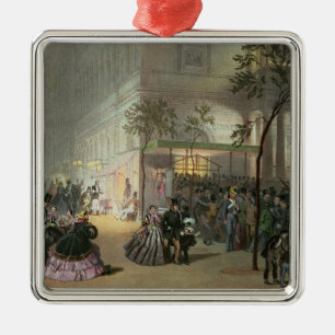 A Queue at the Theatre de l'Ambigu-Comique Metal Tree Decoration