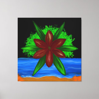 A Quiet Bloom in Paradise Canvas Print