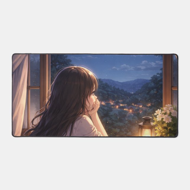 A Quiet Conversation with the Sky Desk Mat (Front)