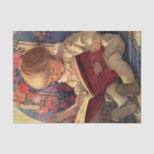 “A Quiet Corner” by Jessie Willcox Smith Tissue Paper