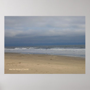 A Quiet Day at the Beach Poster