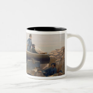 A Quiet Day in the Diamond Battery, plate from 'Th Two-Tone Coffee Mug
