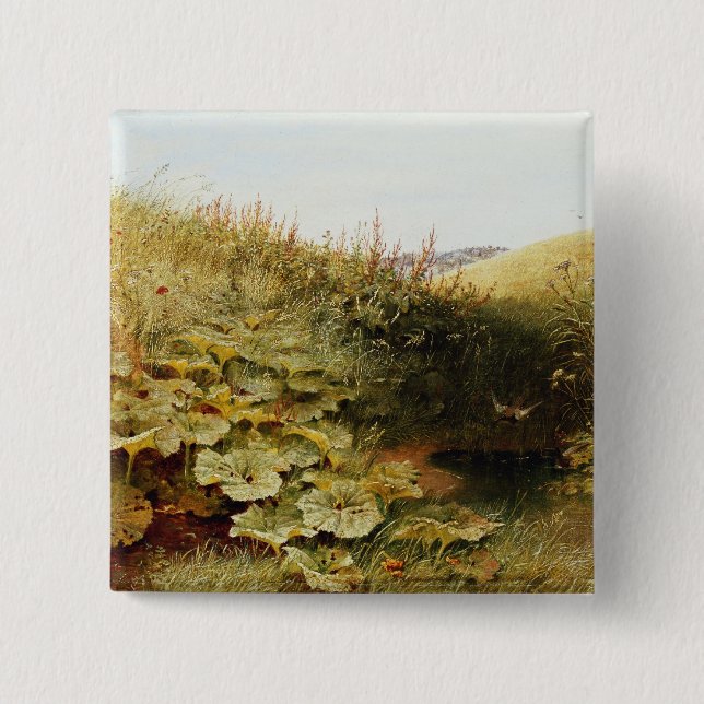 A Quiet Dell 15 Cm Square Badge (Front)