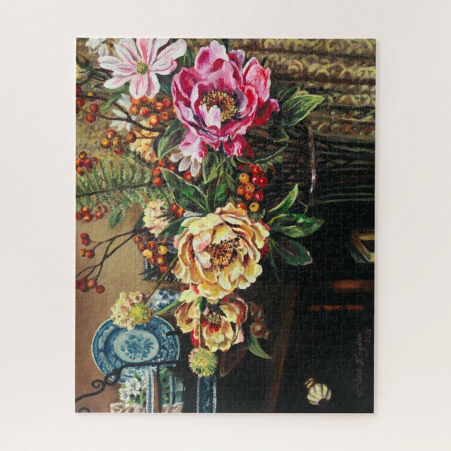 A Quiet Evening at Kingdom Café - Jigsaw Puzzle (Vertical)