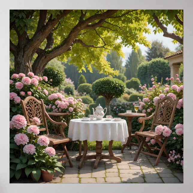 A quiet garden during the day poster (Front)