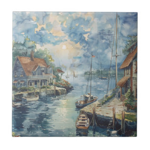 A Quiet Harbour Tile