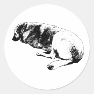 A Quiet Pause Classic Round Sticker