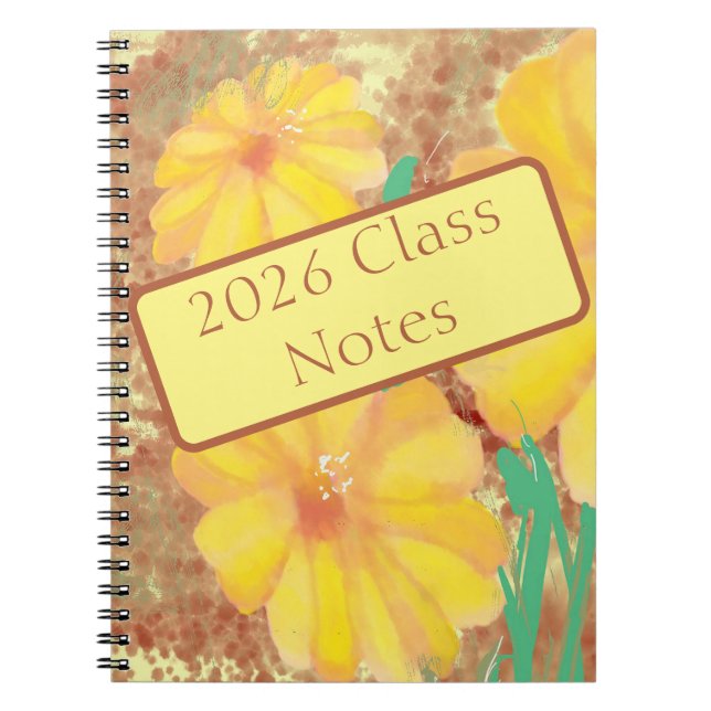 A Quiet Place Floral Bouquet Notebook (Front)