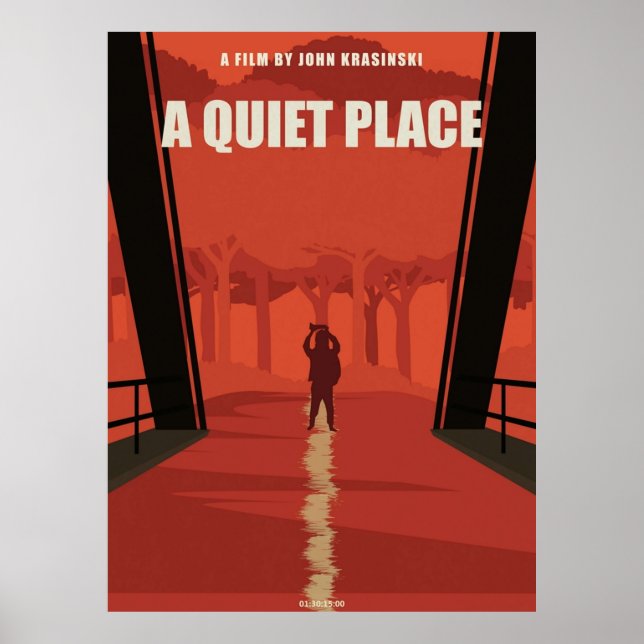 A Quiet Place Movie Minimalist Art  Directed by J Poster (Front)