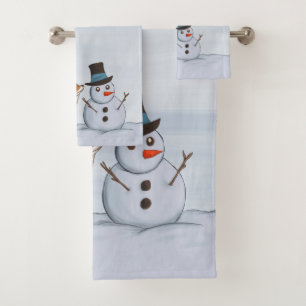 A Quiet Snow Day Bath Towel Set