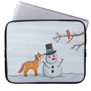 A Quiet Snow Day Laptop Sleeve