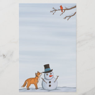 A Quiet Snow Day Stationery