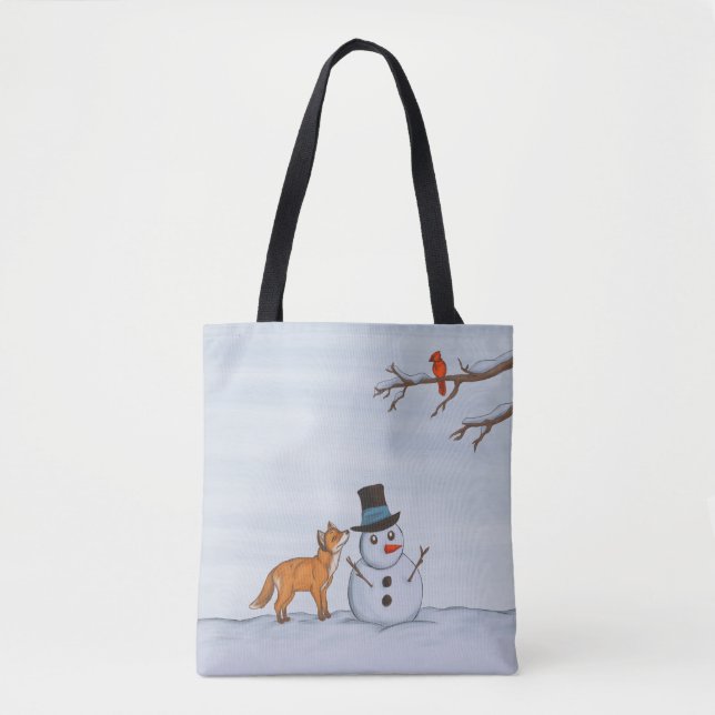 A Quiet Snow Day Tote Bag (Front)
