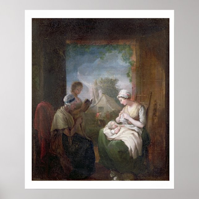 A Quiet Time, c.1810 (oil on canvas) Poster (Front)