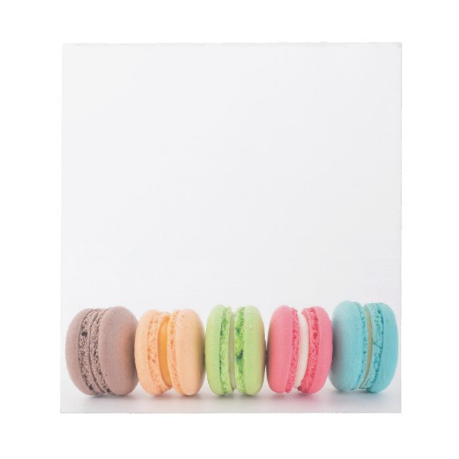 A Quintet of Macarons Notepad (Front)