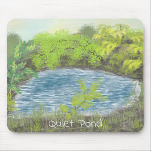 A Quite Pond mouse pad