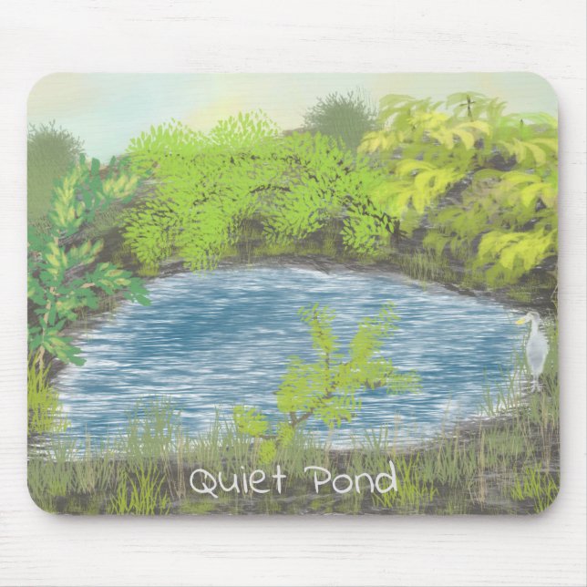 A Quite Pond mouse pad (Front)