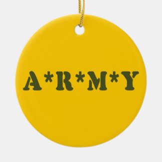 A*R*M*Y CERAMIC TREE DECORATION