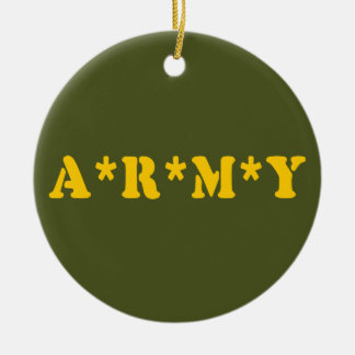 A*R*M*Y CERAMIC TREE DECORATION