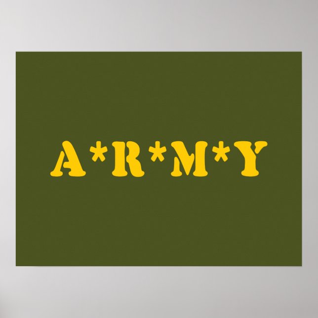 A*R*M*Y POSTER (Front)